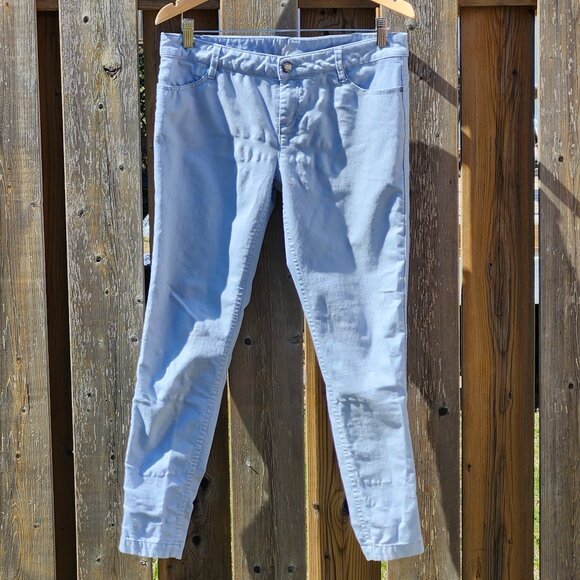 BEAUTIFUL Women's Size 10 Lole BLUE Cotton Stretch Pants - Picture 1 of 9
